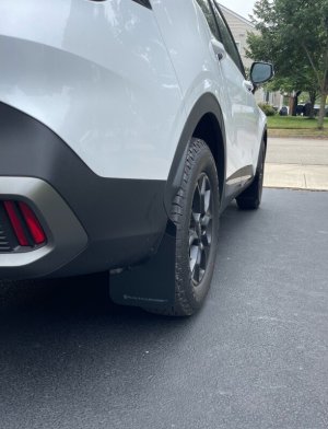 Kia Sportage Mud Flap - Rally Armor - UR Black Flap/Metallic Black Logo - Black - `23-`25